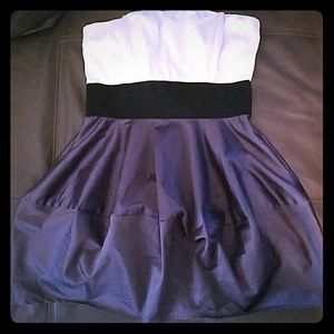 Strapless Zip up Dress